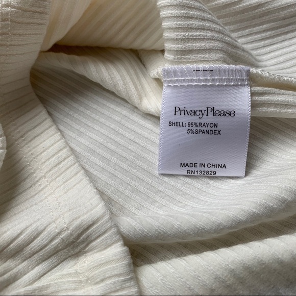 Revolve Privacy Please Aster Tank Top Ivory Size M NWT - Picture 9 of 11
